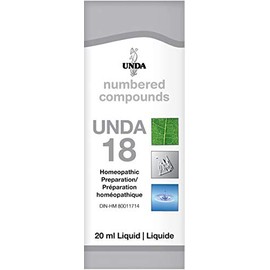 UNDA - UNDA 18 Numbered Compounds - Homeopathic Preparation - 20 ml Liquid