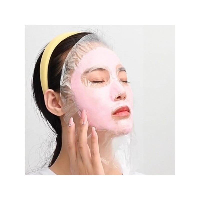 100 Sheets Hygiene Disposable Face Vinyl Wrap Mask Modeling Pack