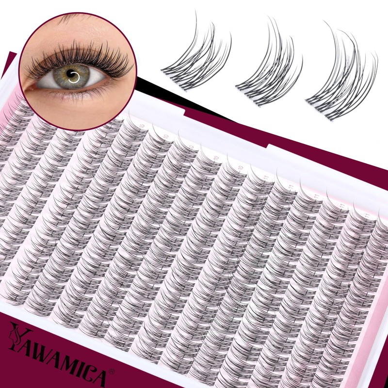 Natural Lash Extension Kit Wispy Eyelash Clusters 9-11mm Lash Cluster