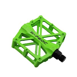 VOANZO Bicycle Cycling Bike Pedals, Bicycle Pedals Aluminium Non-Slip Durable Mountain Bike Pedals, MTB BMX Cycling Bicycle Pedals (Green)