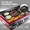 Royal Gourmet PD1301R 3 Burner Tabletop Propane Gas Griddle with