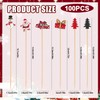 100pcs Christmas Toothpicks, Mix Styles Christmas Cocktail Picks Decorative Toothpicks