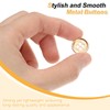sourcing map 10pcs Metal Sewing Button, 15mm 4-Hole Round Suit