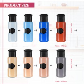 Layhit 32 Pcs Bread Bag Clips Squeeze and Lock Bread Bag Clips Plastic Bag Closure Clips for Food Storage Non Slip Grip Reusable Food Bag Clips for Bread Bags Snack Bags Food Bags