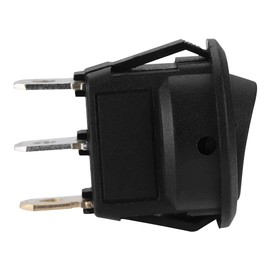 12V Round Automotive Rocker Switch, Weatherproof Electrical LED Illuminated ON Off Toggle Spst Switch Vehicle Electrical Accessory for Car Van Boat Light A