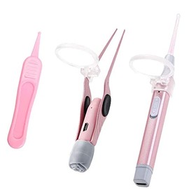 Bestgle Bestgle LED Light Earwax Removal Kit Ear Pick Cleaner Kit Ear Wax Spoon Digger & Tweezers with Magnifying Lens for Kids and Adults