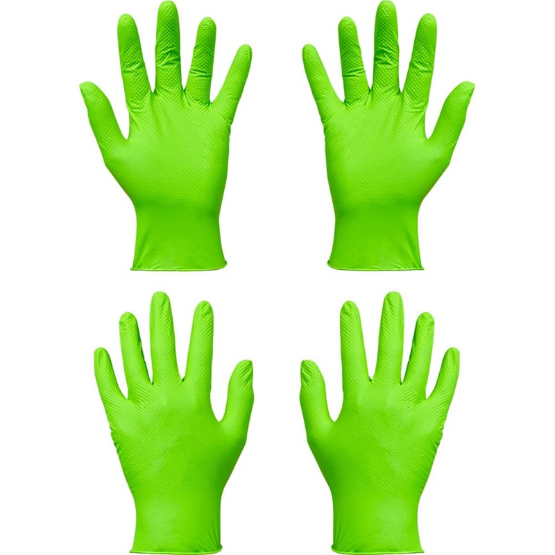 Gripp-It Nitrile Gloves - size L - Green - Dispenserbox