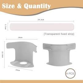 Tehttz 4Pcs Bed Sheet Fixing Clips with Lock Strips, Sheet Corner Holders Bed Sheet Holders Fastener Clips Corner Tightener Clips for Mattress Covers, Blankets, Bedding (Gray)