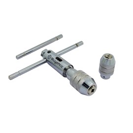 BUYOHLIC Ratchet Type Tap Wrench with Interchangeable Heads Set Capacities 1/8" to 1/4" & 1/4" to 1/2"