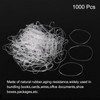 MECCANIXITY 1000 Pack Rubber Band Stretchable Rubber Elastic Band Clear