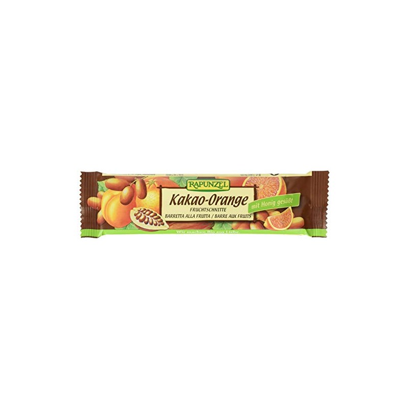 Rapunzel Fruit Cuts Cocoa Orange, Pack of 10 (10 x