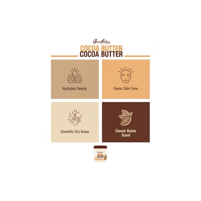 Pack of 2 x Queen Helene Cocoa Butter Creme -