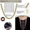RWQIAN Men's Byzantine Chain Necklace Men's Viking Necklace Byzantine Plate