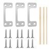 Oversized Deadbolt Strike Plate 1.125" x 2.75" - Adjustable Strike