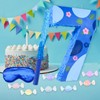 sodolike 16 Inch Blue Pinata Set with Hawaii Pattern Number