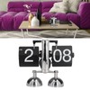 Flip Clock Quartz Movement High Accuracy Retro Style Stainless Steel