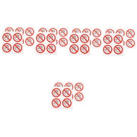 HOMSFOU 50 Stück Sicherheitsetiketten, rund, selbstklebend, Autoaufkleber, Achtung Gefahr, Decalcomanie berühren Sie nicht das Warnschild, Etikett