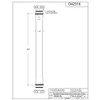 Westbrass D42316-26 1-1/2" x 16" Double Ended Slip-Joint Extension Tube,