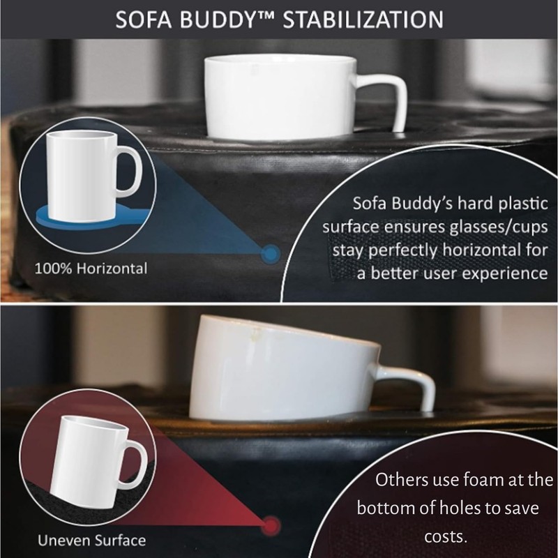 Sofa Buddy - Convenient Couch Cup Holder & Caddy, Perfect