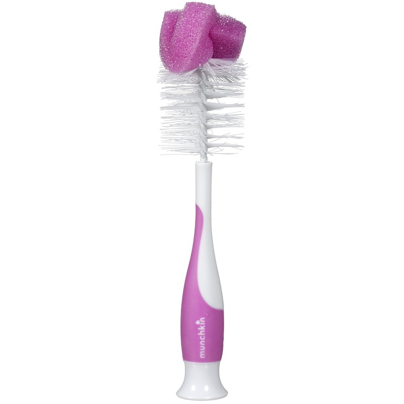 Munchkin Bottle and Nipple Brush, Colors May Vary
