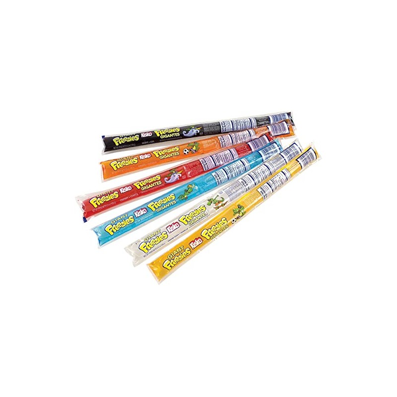 Kisko Giant Freezies 5.5 oz, 50 Count