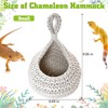 PINVNBY Bearded Dragon Hammock, Wall-Mounted Snake Hammock with Adhesive Hook
