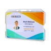 DiDiSTAR 3 Pack Hard Plastic Badge Holder-Horizontal Heavy Duty ID