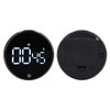 Kitchen Timer Rotating Silent Magnetic Suction Kids Study Timer LED