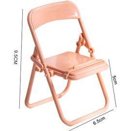 5Pcs MiniatureDollhouse ChairsMulticolour Simulation Mini Folding Back Small Chair Model Dollhouse Doll House Miniature Plastic Scene Props for Micro Landscape Furniture Mini Chair Accessories(1/12)