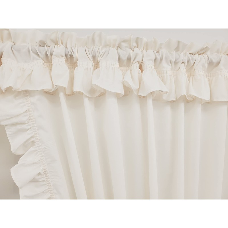 The_Curtain_Shop Classic Ruffle 24 Tier Pair Natural