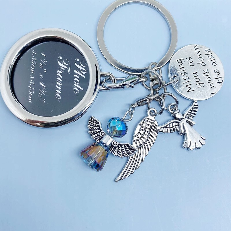 HLXFF3 ZTMERLO Bride Memorial Charm Wedding Bouquet Charm Missing You