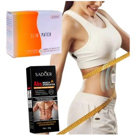 Crema Abdominal Quemagrasa Kit Adelgaza Slim Parches 1 Mes