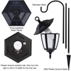 Dynaming 6 Pack Solar Flame Hanging Lights Outdoor, Solar Flickering