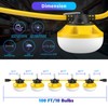 Guntsous 100FT LED Construction String Lights, 100W 11000LM, 10 Sockets,