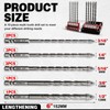 6 Inch (152mm) Extra-Length Serrated Masonry Drill Bit Set -