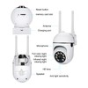 Jectse Indoor Outdoor Surveillance Camera, 1080P 360° Panoramic WiFi Home