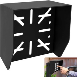 Waterproof Cover Keypad Mounting Post Bracket, Pedestal Mount for Keyboard Protector Cover on Automatic Gate Opener Systems Garage Door Black