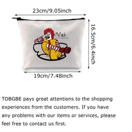 TOBGBE Funny Saying Sarcastic Cool Clown Character Quote Zipper Pouch Clown Makeup Bag Circus Clown Gifts (Look FK Bag)