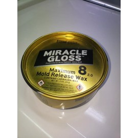 STONER WAX, FORMERLY MEGUIAR'S MIRROR GLAZE MAXIMUM 8 MOLD RELEASE WAX 11 oz.