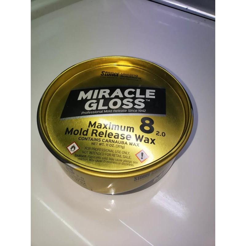STONER WAX, FORMERLY MEGUIAR'S MIRROR GLAZE MAXIMUM 8 MOLD RELEASE