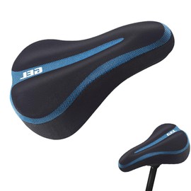 Hollow Ergonomic Bicycle Seat Cover, Bicycle Saddle Cover, Bicycle Gel Seat Cover, Road Bike Seat Cushion, for Most Bicycles such as Road Bike, Mountain Bike and Trekking Bike, 17 x 29.5 cm (Blue)