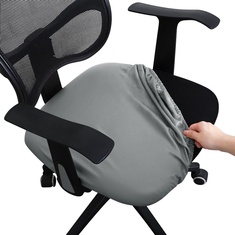 Fenteer Office Chair Cover Stretchable PU Leather Waterproof Dustproof Desk