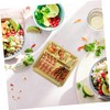 ULTECHNOVO 1Pc Divided Stainless Steel Food Plate Multi Compartment Barbecue