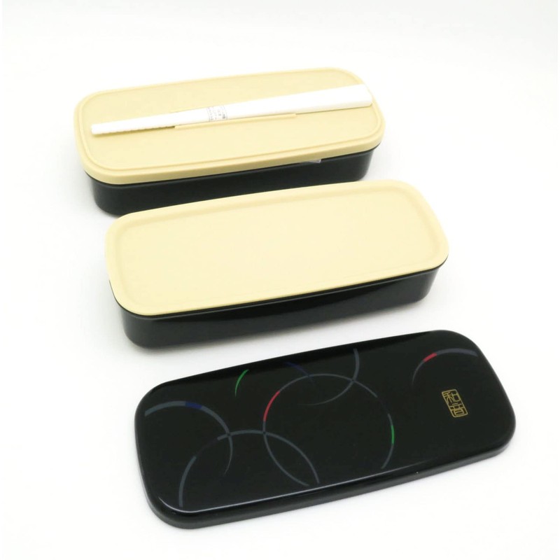 OSK ランチボックス二段巾着弁当袋付 和音 PW-28C