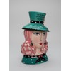 Fine Ceramic Fashion Lady Candy Cookie Jar by Dollymamas by