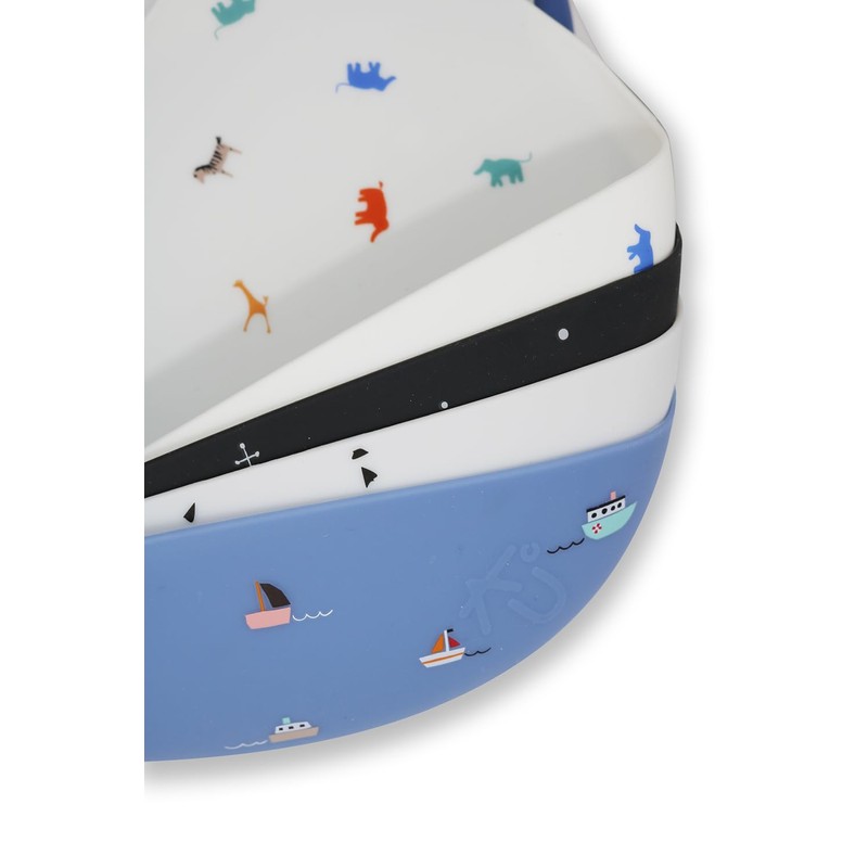 Kushies SiliBib - Babero de silicona impermeable, color blanco