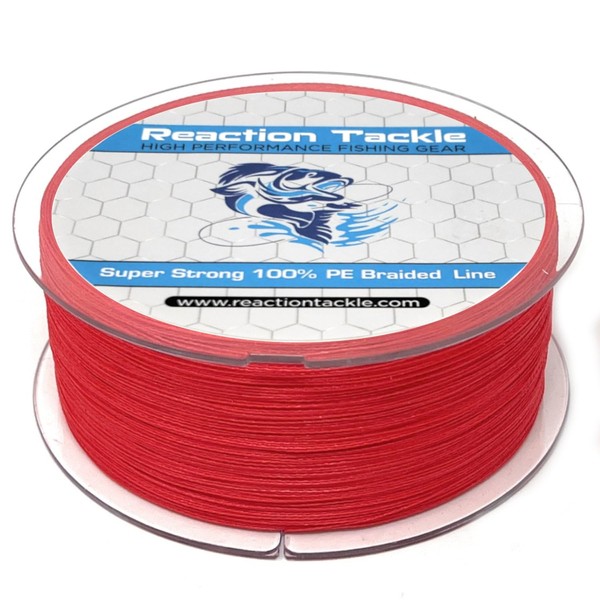 Reaction Tackle Reaction Tackle Braided Fishing Line NO Fade Red