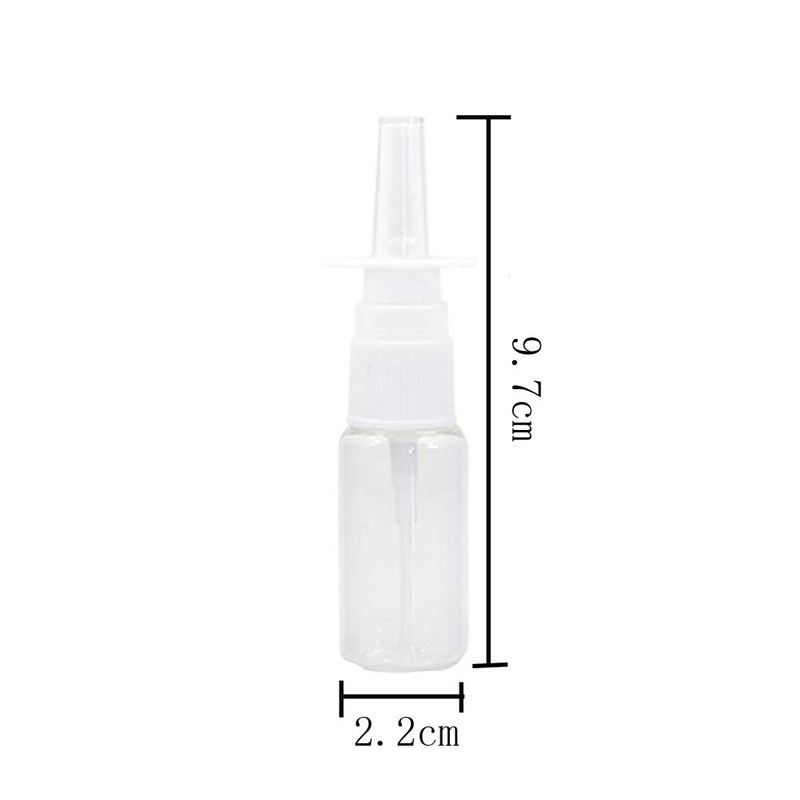 12 Pieces 10 ml Empty Plastic Nasal Spray Bottles Refillable
