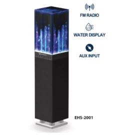 Emerson Dancing Water Light Tower Speaker System Floor Standing w Light Effects