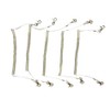Nobi Wire Slim Holder (Clear) with Hooks, Spiral Cord, Drop